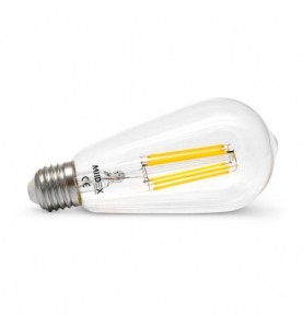 AMPOULE LED E27 ST64 FILAMENT 8W 2700K DIMMABLE