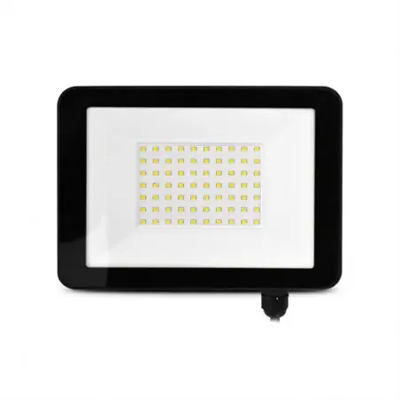PROJECTEUR EXTERIEUR LED PLAT NOIR 50W 4000K IP65