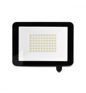 PROJECTEUR EXTERIEUR LED PLAT NOIR 50W 4000K IP65