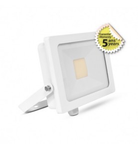 PROJECTEUR EXTERIEUR LED BLANC 50W 3000K SANS CÂBLE GARANTIE 5 ANS