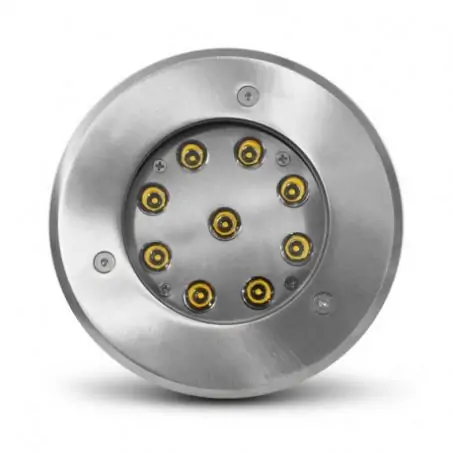 SPOT LED ENCASTRABLE SOL ROND 9W 3000K INOX 316 L