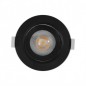SPOT LED ORIENTABLE NOIR CARAT 5W 3000K