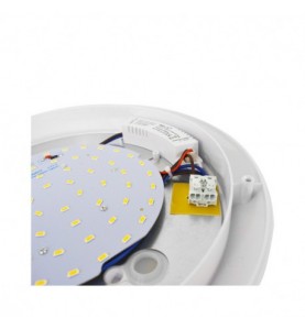 PLAFONNIER LED HUBLOT ROND CASA 30W Ø300MM 3000K IP65 + DÉTECTEUR RF