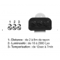 LUMOS SLIM II PROJECT 20W 4000K PLAT NOIR + DETECT IP65