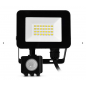 LUMOS SLIM II PROJECT 20W 4000K PLAT NOIR + DETECT IP65