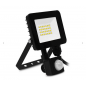 LUMOS SLIM II PROJECT 20W 4000K PLAT NOIR + DETECT IP65