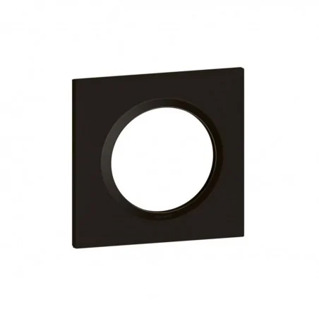 Legrand - Plaque carrée dooxie 1 poste finition Noir - 600891