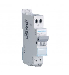 Hager - MFS710 - Disjoncteur 1P+N 3kA C10A SanVis 1M - Disjoncteur - Rêvenergie
