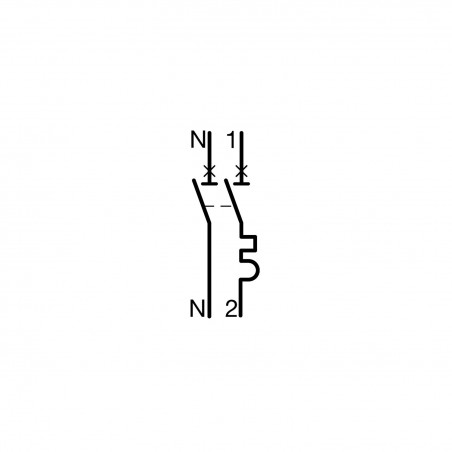 Hager | Disjoncteur MFS710 1P+N 3kA C10A SanVis 1M