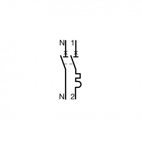 Hager - MFN710 - Disjoncteur 1P+N 3kA C10A 1 Module