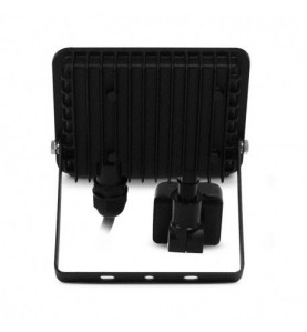 Miidex | Projecteur extérieur LED avec détecteur - 20W - 6000K - IP65 - Noir