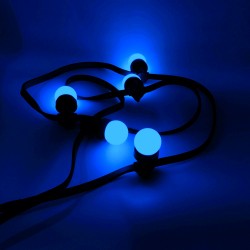 Rêvenergie | GUIRLANDE GINGUETTE BLEU 10 METRES 20 DOUILLES B22