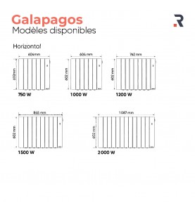 Atlantic Galapagos 1000W Radiateur électrique connecté - Pilotage intelligent