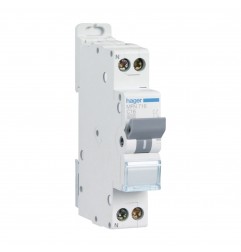 Hager - MFN716 - Disjoncteur 1P+N 3kA C16A 1M