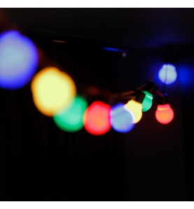 Revenergie - 18 ampoules multicolore Led B22 guirlande guinguette