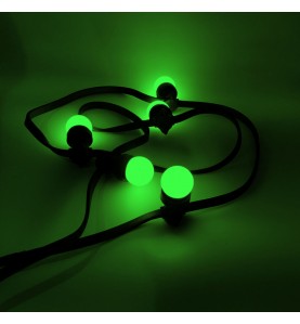 Ampoule LED verte B22 incassable 1W - guirlande guinguette