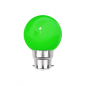 Ampoule LED Verte B22 Incassable - Guirlandes guinguette - Culot baïonnette