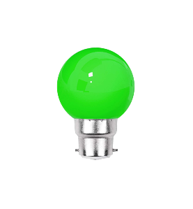 Ampoule LED verte B22 incassable 1W - guirlande guinguette