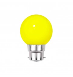 Ampoule LED jaune B22 incassable 1W - guirlande guinguette