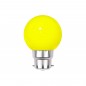 Ampoule LED Jaune B22 Incassable - Guirlandes guinguette - Culot baïonnette