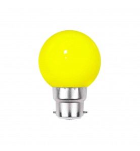 Ampoule LED jaune B22 incassable 1W - guirlande guinguette