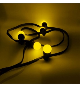 Ampoule LED jaune B22 incassable 1W - guirlande guinguette
