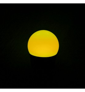 Ampoule LED jaune B22 incassable 1W - guirlande guinguette