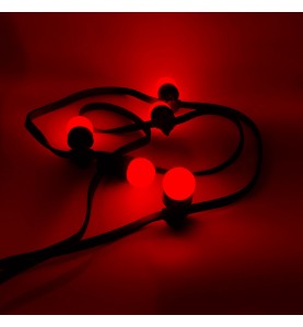 Ampoule LED rouge B22 incassable 1W - guirlande guinguette