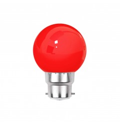 Ampoule LED rouge B22 incassable 1W - guirlande guinguette