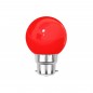 Ampoule LED Rouge B22 Incassable - Guirlandes guinguette - Culot baïonnette