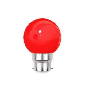 Ampoule LED rouge B22 incassable 1W - guirlande guinguette