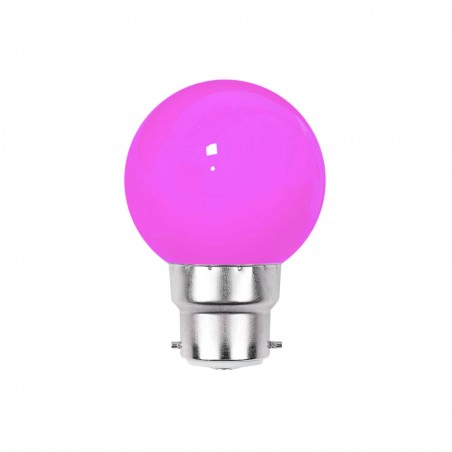 Ampoule LED Rose B22 Incassable - Guirlandes guinguette - Culot baïonnette