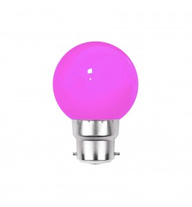 Ampoule LED rose B22 incassable 1W - guirlande guinguette