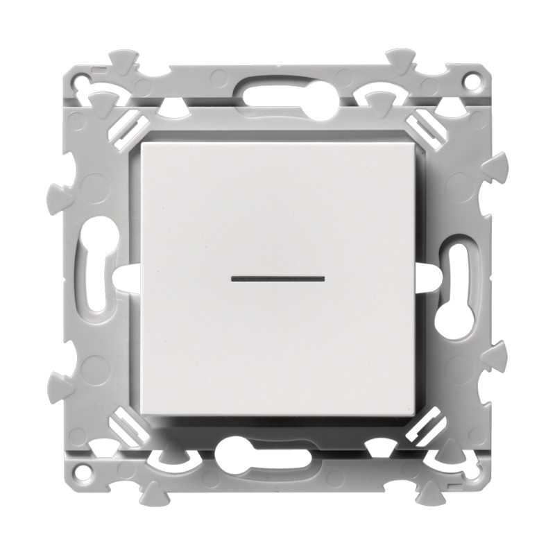 Hager | Essensya Poussoir 1O+1F a voyant - WE023