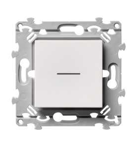 Hager - WE023 - Essensya Poussoir 1O+1F a voyant