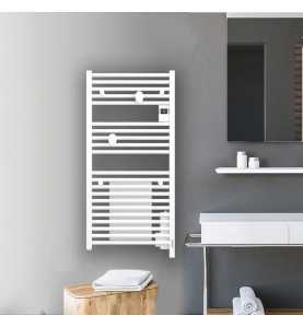 Atlantic | Radiateur sèche-serviettes connecté Doris digital 1500W - Avec soufflerie - WI-FI - Blanc brillant