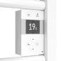 Atlantic | Radiateur sèche-serviettes connecté Doris digital 1500W blanc brillant