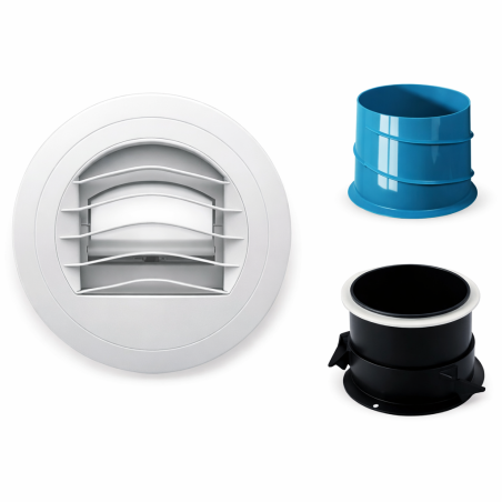 Atlantic | Kit bouche d'extraction WC Auto - 80mm - 15m3/h - 423112