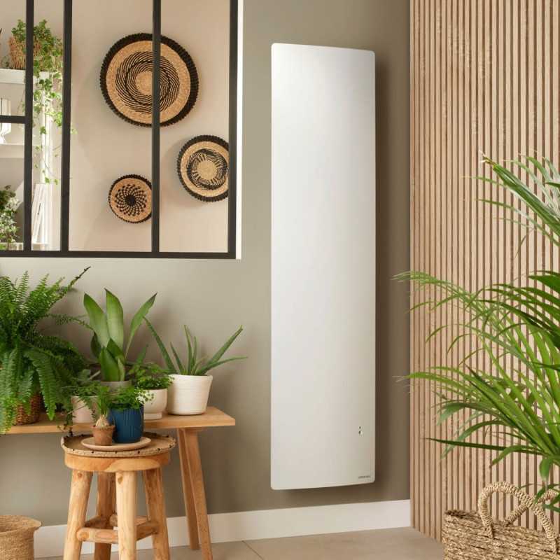 Radiateur vertical connecté Agilia - Étroit 1500W - Blanc Radiateur vertical connecté Agilia - Étroit 1500W - Blanc