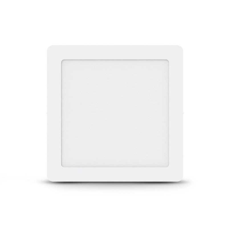 Plafonnier LED 220x220 mm -18W - 3000K blanc chaud - Carré