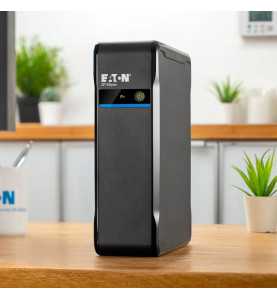 Onduleur Eaton 3P Ellipse 700VA 1ph Off-Line avec 4 prises FR, protection parafoudre pour PC et équipements critiques.