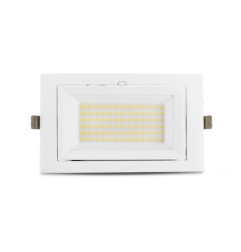 Spot LED Rectangulaire Inclinable avec Alimentation Electronique 40W 4000°K - Spots LED orientables - Rêvenergie