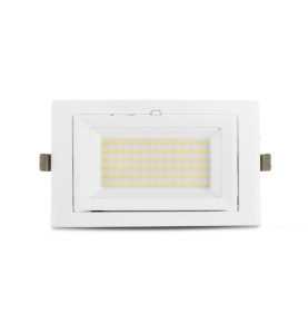 Spot LED Rectangulaire Inclinable avec Alimentation Electronique 40W 4000°K - Spots LED orientables - Rêvenergie
