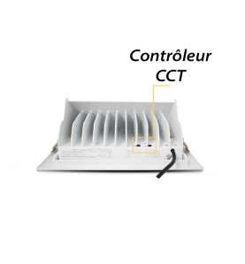 Spot LED Rectangulaire Inclinable avec Alimentation Electronique 30W 4000°K - Spots LED orientables - Rêvenergie