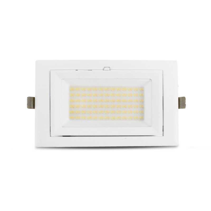 Spot LED Rectangulaire Inclinable avec Alimentation Electronique 30W 4000°K