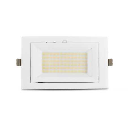 Spot LED Rectangulaire Inclinable avec Alimentation Electronique 30W 4000°K