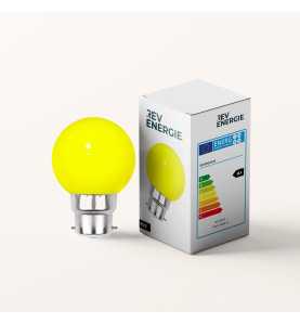 Lot de 6 ampoules jaunes B22 Incassables avec culot en fer - Ampoules LED B22 - Rêvenergie