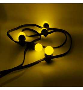 Lot de 6 ampoules Led Jaunes B22 Incassables - Guirlandes guinguette - Culot baïonnette