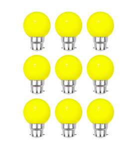 Lot de 9 ampoules jaunes B22 Incassables avec culot en fer - Ampoules LED B22 - Rêvenergie