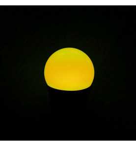 Lot de 9 ampoules jaunes B22 Incassables avec culot en fer - Ampoules LED B22 - Rêvenergie